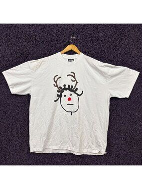 Rihanna Reindeer Drawing T-Shirt Size XL